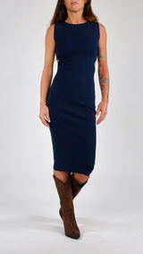 Abito cut out viscosa K.