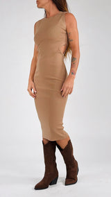 Abito cut out viscosa K.