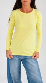 T-shirt fiammata m.lunga