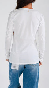 T-shirt girocollo m/l cotone H.