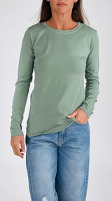 T-shirt girocollo m/l cotone H.
