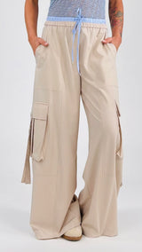 Pantalone cargo fiammato T.