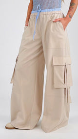 Pantalone cargo fiammato T.