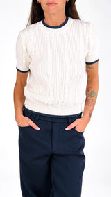 Pull m/m trecce bordino T.