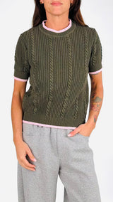 Pull m/m trecce bordino T.