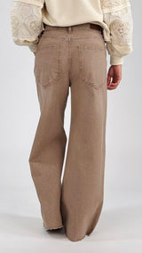 Jeans color stone palazzo T.