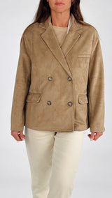 Giacca ecocamoscio accoppiato T.