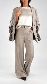 Pantalone palazzo gessato H.