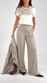 Pantalone palazzo gessato H.