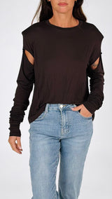 Maglia spallina cut out T.