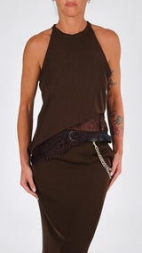 Top fiammato pizzo H.