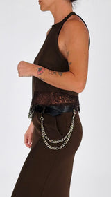 Top fiammato pizzo H.