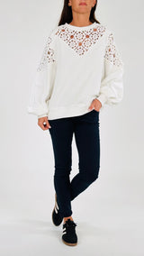 Felpa crochet rosoni T.