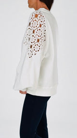 Felpa crochet rosoni T.