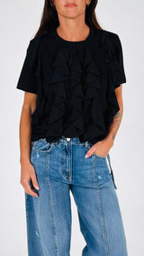 T-shirt rouches georgette You
