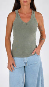 Canotta V costina stone H.