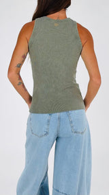 Canotta V costina stone H.