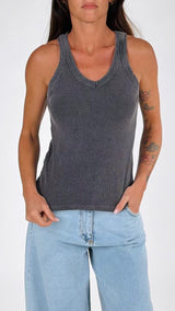 Canotta V costina stone H.