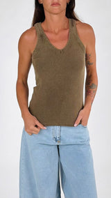 Canotta V costina stone H.