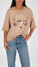 T-shirt stone beautiful disaster H.