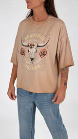 T-shirt stone beautiful disaster H.