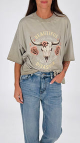 T-shirt stone beautiful disaster H.