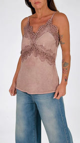 Top lingerie pizzo maltinto H.