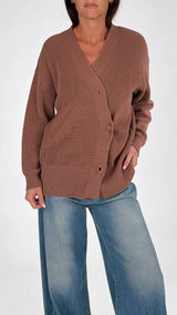 Cardigan bottone laterale H.