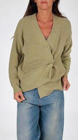 Cardigan bottone laterale H.