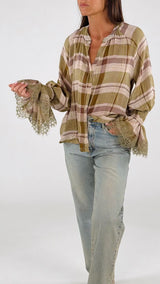 Camicia tartan garzata T.