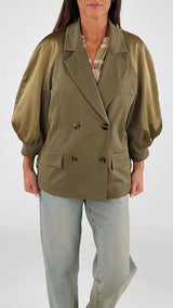 Giacca bomber raso H.