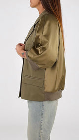 Giacca bomber raso H.