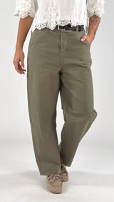 Pantalone drill baloon cintura H.