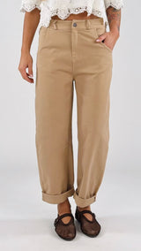 Pantalone drill ovetto elastico T.