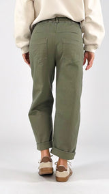 Pantalone drill ovetto elastico T.