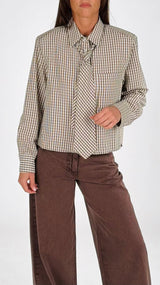 Camicia quadretti cravatta T.