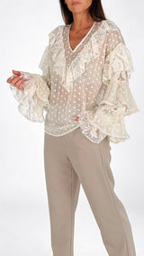 Camicia georgette manica balze You