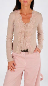 Twinset cotone pizzo H.