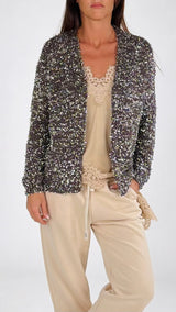 Cardigan fili lamé H.