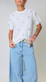 Pull mezza manica cuoricini