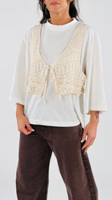 T-shirt gilet uncinetto H.