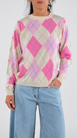 Pull girocollo losanga Vic.