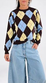 Pull girocollo losanga Vic.