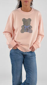 Felpa teddy strass Vic.