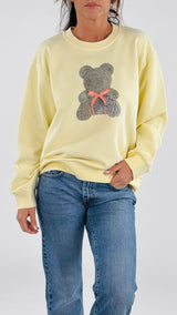 Felpa teddy strass Vic.