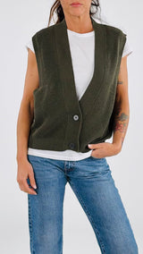 Gilet due bottoni costa inglese Vic.
