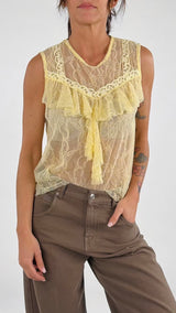 Canotta pizzo rouche Twin