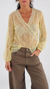 Camicina pizzo passamaneria Twin