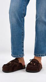 Sabot fiocco frange