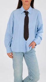 Camicia cravatta crochet H.